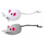 Set de 2 Souris en peluche, Dieren en Toebehoren, Kattenspeelgoed, Ophalen, Nieuw, Speelmuis