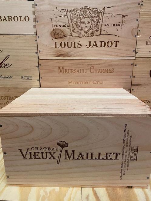 Chateau Vieux Maillet Pomerol 2014 in houten kist, Verzamelen, Wijnen, Nieuw, Rode wijn, Frankrijk, Vol, Ophalen of Verzenden