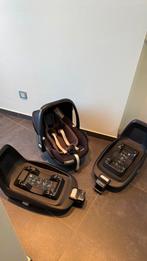 Maxi cosi Pebble Plus + twee 2wayfix basisen, Kinderen en Baby's, Autostoeltjes, Ophalen, Gebruikt, 0 t/m 18 kg, Slaapstand