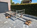 Aanhangwagen dubbelasser, Ophalen, Gebruikt