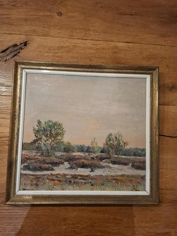 Schilderij landschap in kader beschikbaar voor biedingen