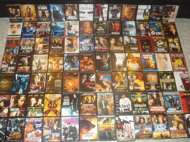 Lot n°2 de 84 Films DVD Action, Policier, Thriller Etc..., Cd's en Dvd's, Dvd's | Thrillers en Misdaad, Zo goed als nieuw, Detective en Krimi