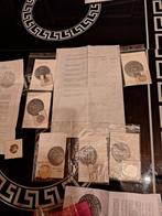 Lot 7 zilveren medailles: 950 repro, nerviaanse soeverein, e, Ophalen of Verzenden, Zilver
