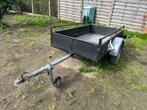 aanhangwagen 750kg 198*106cm enkelas, Ophalen, Gebruikt