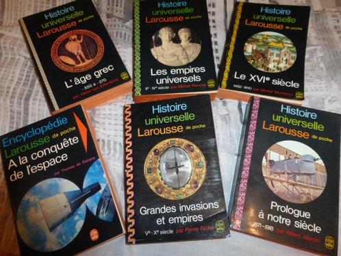 6 livres"Histoire Universelle"Encyclopédie Larousse de Poche, Livres, Encyclopédies, Série complète, Enlèvement ou Envoi