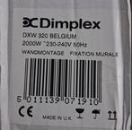 2 x DIMPLEX DXW320 elektrische kachel 2000W wandmontage, Enlèvement, Autres types, 30 à 80 cm, 60 à 150 cm