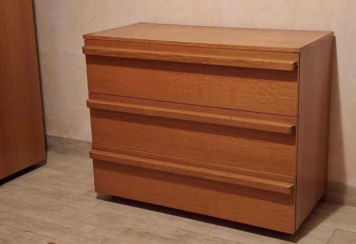 Complete eikenhouten/beukenhouten slaapkamerset, Huis en Inrichting, Slaapkamer | Complete slaapkamers, Gebruikt, Tweepersoons