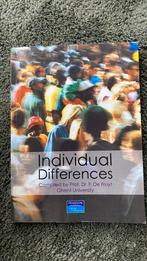 individual differences, Livres, Psychologie, F. De Fruyt, Psychologie sociale, Enlèvement ou Envoi, Neuf