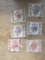6 Belgische postzegels koning boudewijn, Ophalen of Verzenden