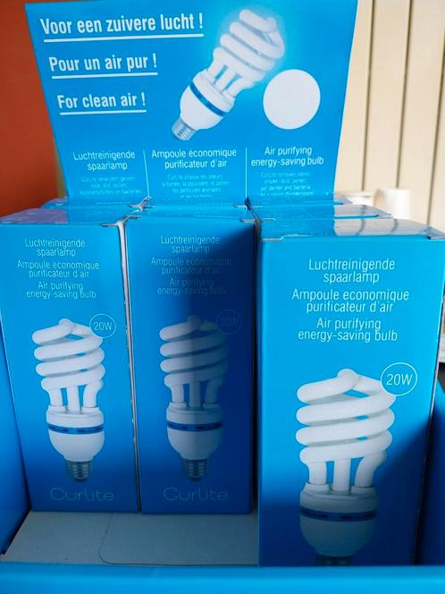 Curlite luchtzuiverende spaarlamp 20 watt e27, Huis en Inrichting, Lampen | Losse lampen, Nieuw, Spaarlamp, Minder dan 30 watt