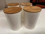 Bewaardozen melamine/bamboo, Ophalen of Verzenden, Gebruikt
