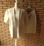 (5) - ensemble veste et jupe femme t.40 beige, Maat 38/40 (M), Beige, Ophalen of Verzenden, Zo goed als nieuw