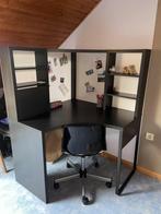 Bureau d'angle noir IKEA modèle MICKE, Ophalen, Zo goed als nieuw, Bureau