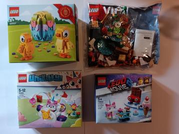 Lot Lego 40527 + 41451 + 70822 + 40605 NIEUW en ONGEOPEND beschikbaar voor biedingen
