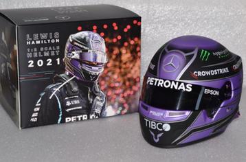 Lewis Hamilton 1:2 helm 2021 Mercedes AMG W12 Bell helmets beschikbaar voor biedingen