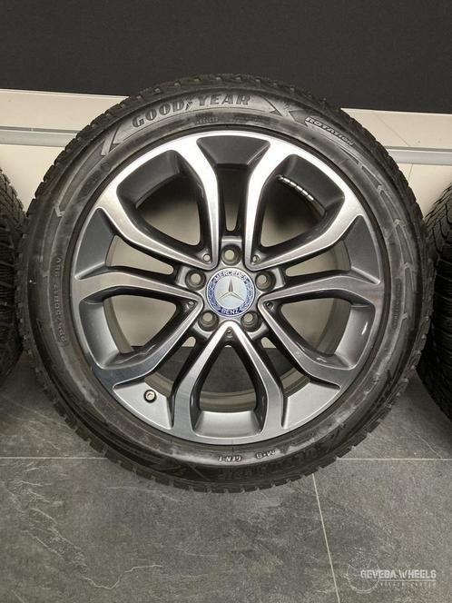 17” originele Mercedes C W205 velgen + winterbanden breedset, Auto-onderdelen, Banden en Velgen, Banden en Velgen, Winterbanden
