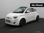 Fiat 500e C La Prima 42 kWh, Auto's, Fiat, 4 zetels, Parkeersensor, Cabriolet, Wit