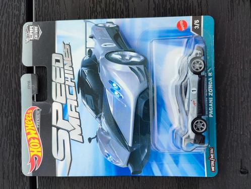 Pagani Zonda R Hotwheels Speed Machines 1/64, Hobby en Vrije tijd, Modelauto's | 1:50, Zo goed als nieuw, Auto, Overige merken