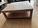 Salontafel teak,, behandeld met witte eik look olie, Huis en Inrichting, Ophalen, Zo goed als nieuw