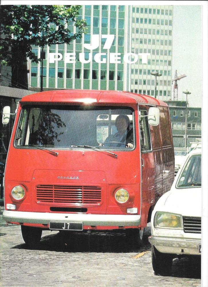 PEUGEOT J7, Boeken, Auto's | Folders en Tijdschriften, Zo goed als nieuw, Peugeot, Ophalen of Verzenden