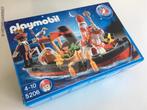 Playmobil 5206 + 7350 - Sinterklaas, zwarte Piet, stoomboot, Envoi, Comme neuf