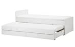 bed, Huis en Inrichting, Slaapkamer | Bedden, Ophalen, 90 cm, Eenpersoons, Wit