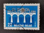 Belgie 1984 - Europa CEPT - bruggen, Postzegels en Munten, Postzegels | Europa | België, Ophalen of Verzenden, Gestempeld, Europa