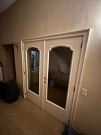 2x  dubbele binnendeur wit met glas in  1,6x2m, Ophalen, Glas, Binnendeur