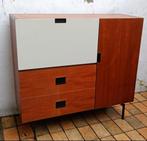 Vintage dressoir met hoog bord Buffetbar Cees Braakman Vinta, Zo goed als nieuw