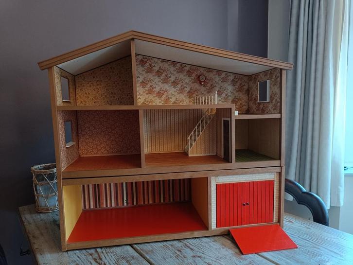 Origineel Lundby poppenhuis, jaren ‘60/‘70, Verzamelen, Poppenhuizen en Toebehoren, Gebruikt, Poppenhuis, Ophalen