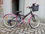 Roze fiets met mandje, Vélos & Vélomoteurs, Vélos | Filles, Enlèvement, Utilisé, 20 pouces, Vitesses