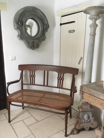 Zeldzaam origineel Thonet bankje met stempel ! beschikbaar voor biedingen
