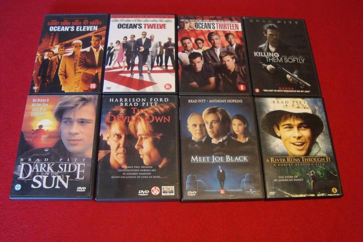 25 dvd's met brad pitt, Cd's en Dvd's, Dvd's | Actie, Actiekomedie, Ophalen of Verzenden