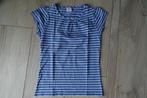 Wit blauw gestreepte T-shirt Hema maat 122 / 128, Kinderen en Baby's, Kinderkleding | Maat 122, Gebruikt, Meisje, Ophalen of Verzenden