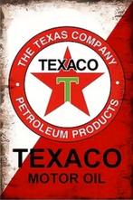 Metalen reclamebord Texaco petroleum - retro vintage mancave, Ophalen of Verzenden, Nieuw, Reclamebord