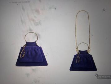 Caroline biss clutch handtas paars nieuw, Bijoux, Sacs & Beauté, Enlèvement ou Envoi, Neuf, Violet, Sac à main
