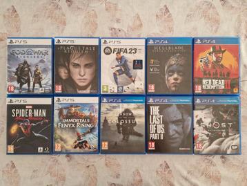 Verschillende Ps5 games te koop. beschikbaar voor biedingen