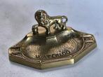 Vintage messing asbak, Leeuw van Waterloo, Antiek en Kunst, Ophalen of Verzenden, Koper