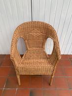 Vintage rotan fauteuil, Tuin en Terras, Ophalen, Gebruikt, Rotan