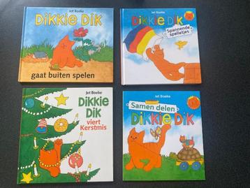 4 boekjes Dikkie Dik door Jet Boeke. beschikbaar voor biedingen