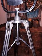 Unieke theater vloerlamp 170cm hoog nikkel, Ophalen of Verzenden, Zo goed als nieuw, Metaal, 150 tot 200 cm