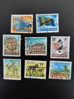 Tanzania 1965 - vlag, soldaten, giraf, zebra, ..., Postzegels en Munten, Postzegels | Afrika, Ophalen of Verzenden, Tanzania, Gestempeld