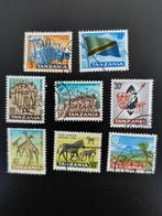 Tanzania 1965 - vlag, soldaten, giraf, zebra, ..., Ophalen of Verzenden, Tanzania, Gestempeld