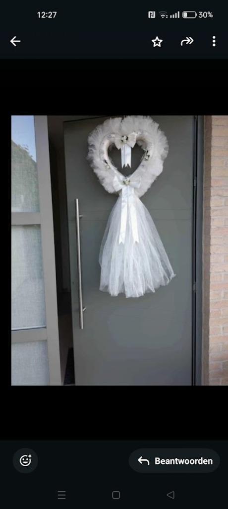 Huwelijksslinger - Trouwkrans, Huis en Inrichting, Woonaccessoires | Wanddecoraties, Zo goed als nieuw, Ophalen