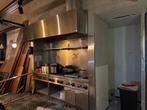 Complete professionele RVS horecakeuken inclusief damkap, Enlèvement, Utilisé