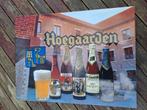 Panneau publicitaire en carton Hoegaarden 1990 40 x 30 cm, Collections, Marques de bière, Comme neuf, Enlèvement ou Envoi