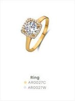 Aucielle 18kt gouden ring (Ref: AR0027C), Handtassen en Accessoires, Ringen, Ophalen, Zo goed als nieuw, Dame, Goud