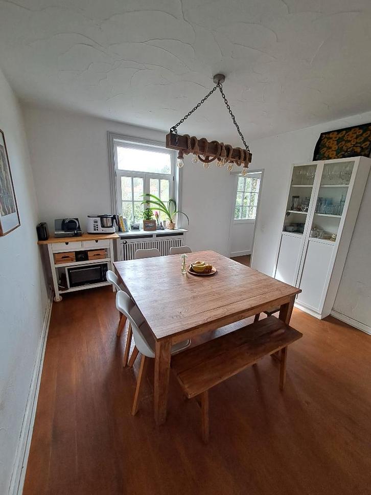 Table carrée 150x150 + Chaises, Maison & Meubles, Tables | Tables de salon, Utilisé, 50 à 75 cm, 100 à 150 cm, 100 à 150 cm, Carré