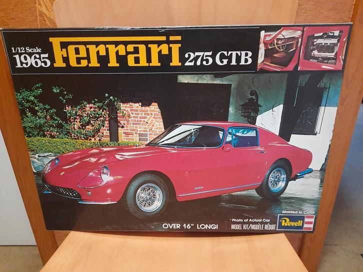 REVELL 1/12 FERRARI 275 GTB * N I E U W en ZELDZAAM * GROOT, Hobby en Vrije tijd, Modelbouw | Auto's en Voertuigen, Nieuw, Auto
