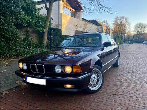 BMW 730i E32 AUTOMAAT/Full historiek/weinig km, Auto's, BMW, Particulier, Open dak, Benzine, Automaat, Beige, Ophalen